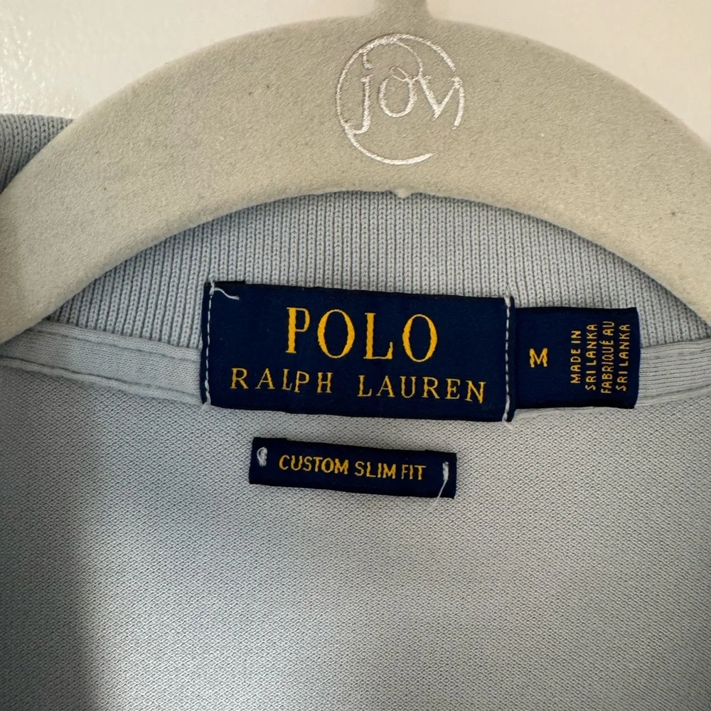 Ralph Lauren Polo Shirt in Pale Blue with Navy Pony